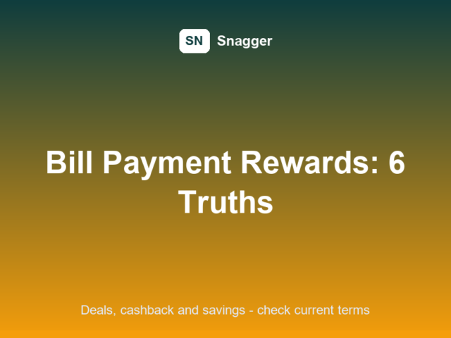 Credit Card Bill Payment Rewards: 6 Smart Truths About Earning On Bills