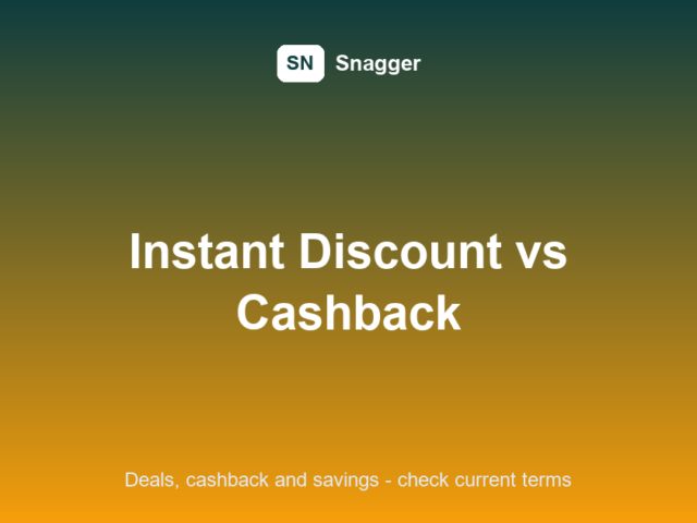 Instant Discount vs Cashback: 7 Honest Checks Before You Pay